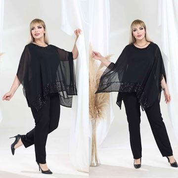 Immagine di CURVY GIRL ELEGANT CHIFFON TOP WITH SEQUINS